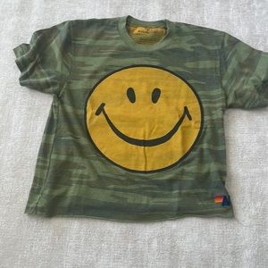 Camo smiley av shirt!